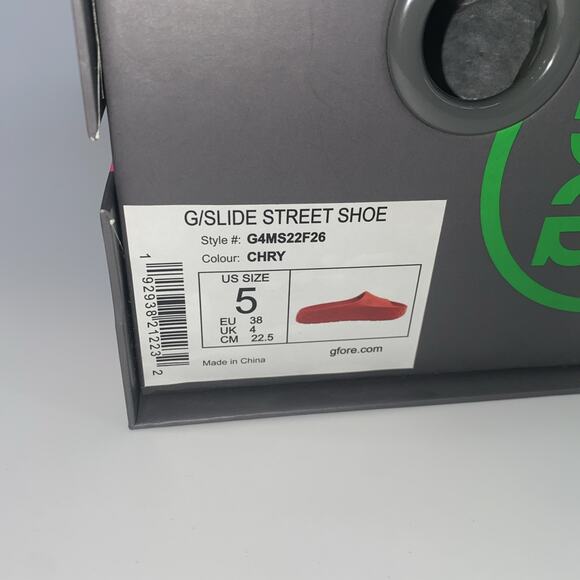 Brand New! G/Fore G/Slide Men’s Size 38 in Cherry Red